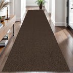 EARTHALL Washable Runner Rug, Non Slip Hall Runner, 3x10 Ft, Brown/Coffee - Image 6
