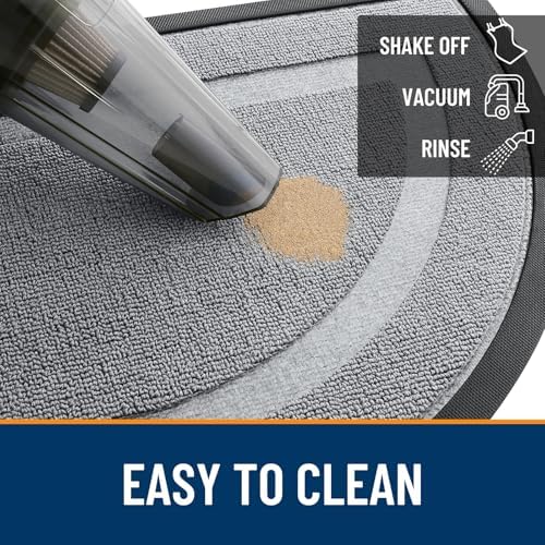 OLANLY Half Circle Front Door Mat Outside 59x34 All-Season Rubber Doormat - Image 5