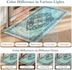 Collive Anti Fatigue Kitchen Mats Boho Teal Cushioned Kitchen Rugs, 20"x39" - Image 7