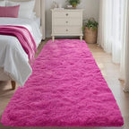 2x6 Hot Pink Fluffy Soft Runner Rug Non-Slip for Kids Bedroom Nursery by ModernHomeDecor