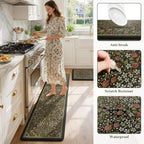 Collive Kitchen Rugs Sets of 2, Padded Kitchen Floor Mats-20"x71"+20"x32" - Image 7