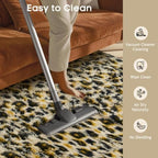 Ophanie Leopard Rugs for Bedroom Living Room, Cheetah Print Rug Fluffy Shag Large Fuzzy Plush Soft Throw,Large Shaggy Floor Faux Animal Throw 4x6 Carpets,Decor Aesthetic with Over 99 pcs Pile fibers - Image 6