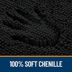OLANLY Toilet Rugs U-Shaped 20x20, Soft Absorbent Chenille Contour Rugs - Image 3