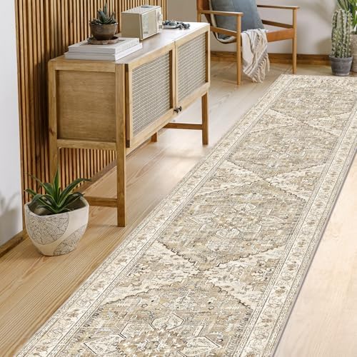 Yamaziot Washable Runner Rug, 2'3" x 14' Non-Slip Boho Hallway Kitchen Rug - Image 5
