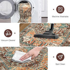 Yamaziot Washable Runner Rug Set of 3, Non-Slip Boho Hallway Kitchen Rug - Image 5