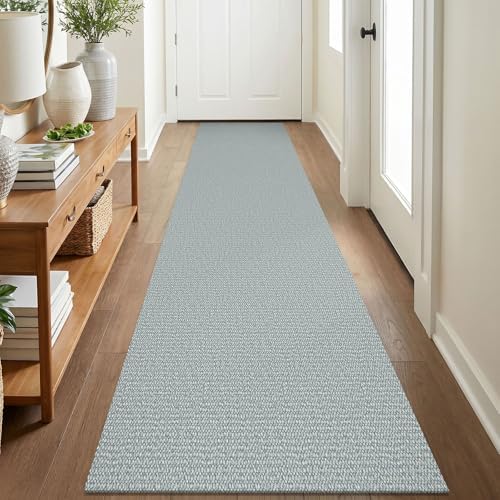EARTHALL Washable Runner Rug, Non Slip Entry Runner, 2x8 Ft, Turquoise/Gray by Unknown