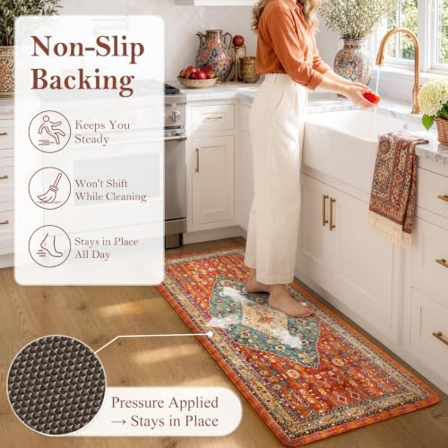Collive Kitchen Mats Cushioned Anti Fatigue Kitchen Rug Sets, 24''x59'' - Image 3