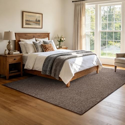 4x6 Coffee/White Area Rug Washable Non-Slip Soft for Bedroom Living Room - Image 2