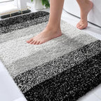 OLANLY Small Bathroom Rugs 30x18, Extra Soft Absorbent Microfiber Bath Rugs by OLANLY