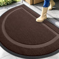 OLANLY Half Circle Front Door Mat Outside 47x32 All-Season Rubber Doormat by OLANLY
