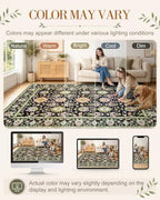 OLANLY 3x5 Washable Accent Rug, Soft Non Slip Carpet for Entryway Bedside - Image 2