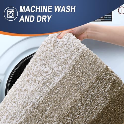 OLANLY Bathroom Runner Rug 47x24, Extra Soft Absorbent Microfiber Bath Rugs - Image 5