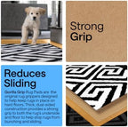 GORILLA GRIP® Slip Resistant Rug Pads for Hardwood Floor, 2.5x13 Cream - Image 3