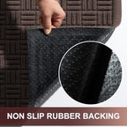 Mibao Front Door Mat Outside Entrance, 36" x 24", Heavy Duty Welcome Mat, Stain and Fade Resistant, Dirt Trapper Doormat, Super Absorbent Indoor Outdoor Entryway Mat with Non-Slip Backing, Coffee - Image 5