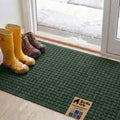 GORILLA GRIP® HydroABSORB Door Mat for Indoor Outdoor Use, 47x35 Green by GorillaGrip