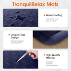 TranquilRelax 4/5 Inch Cushioned Anti Fatigue Kitchen Mats for Floor, Blue - Image 3