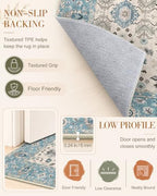 OLANLY 3x5 Washable Accent Rug, Soft Non Slip Carpet for Entryway Bedside - Image 7