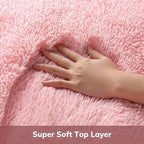 Ophanie Soft Fluffy Shaggy Rugs for Bedroom Living Room Dorm Nursery Home Decor Aesthetic,Color Pale Pink, Size 4' Round - Image 2