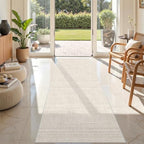 2'6'' x 8' Runner Rug Non Slip,Washable Kitchen Rugs,Beige - Image 5