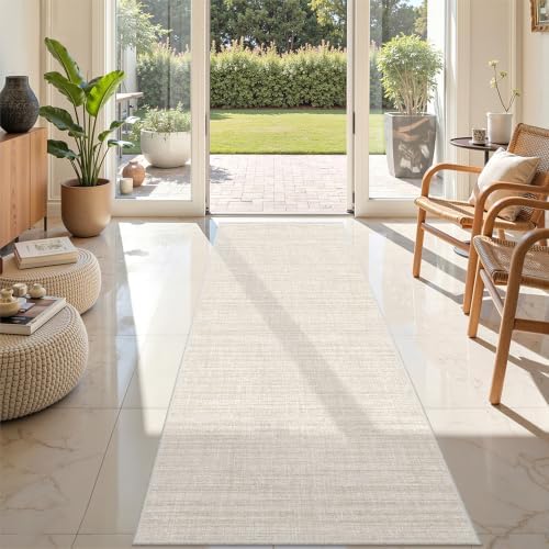 2'6'' x 8' Runner Rug Non Slip,Washable Kitchen Rugs,Beige - Image 5