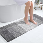 OLANLY Bathroom Runner Rug 47x17, Extra Soft Absorbent Microfiber Bath Rugs by OLANLY