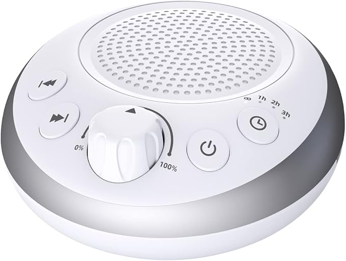 Loud Pink Noise Machine Sleep Machine Nostop 30 Soothing Sounds for Baby Kids Adults Sleep Pinknoise Machine 36-Level Vol Auto-Off Timer Memory Function for Home Travel Office