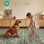 10x12 Area Rugs for Living Room, Green Washable Non-Slip Large Carpet - Image 6