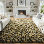 Ophanie 6x9 Leopard Rugs for Bedroom Living Room, Cheetah Print Rug Fluffy Shag Large Fuzzy Plush Soft Throw,Large Shaggy Floor Faux Animal Throw Carpets,Decor Aesthetic with Over 99 pcs Pile fibers by Ophanie