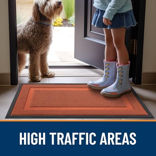 OLANLY Front Door Mat Outside 29.5x17, All-Season Heavy-Duty Rubber Doormat - Image 7