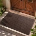 Mibao Front Door Mat Outside Entrance, 47" x 32", Heavy Duty Welcome Mat, Stain and Fade Resistant, Dirt Trapper Doormat, Super Absorbent Indoor Outdoor Entryway Mat with Non-Slip Backing, Coffee by Mibao