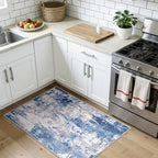 RELEANY Washable 3'x4' Abstract Area Rug for Living Room Blue Gray - Image 3