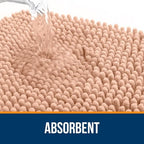 OLANLY Bathroom Runner Rugs 47x20, Extra Soft Absorbent Chenille Bath Rugs - Image 4