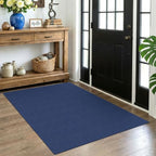 EARTHALL Washable Area Rug, Non Slip Entryway Rug, 4x5 Ft, Heathered Blue by Unknown