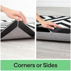 GORILLA GRIP® Extra Long Rug Grippers for Hardwood Floor, 12 Pack Black - Image 4