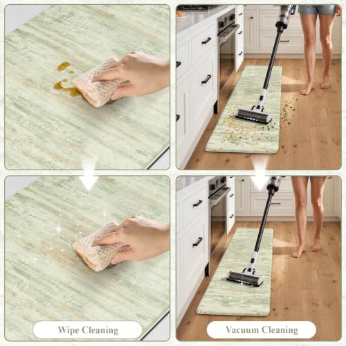 KIMODE Kitchen Mats for Floor Cushioned Anti Fatigue,Green Padded Floor Mat - Image 5