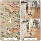KIMODE Anti Fatigue Kitchen Mats, Farmhouse Floral Kitchen Rugs Sets of 2 - Image 5