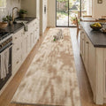 2x10 Tie-dye Beige Runner Rug Washable Non-Slip for Kitchen Hallway by Unknown