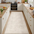 4x8 Area Rugs Living Room: Bedroom Neutral Washable Carpet Beige by Luxturiy