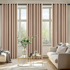 MIULEE Blackout Curtains for Bedroom 2 Panels 50 x 84 Inch Long Beige - Image 6
