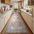 Lofus 2'6" x 12' Hallway Kitchen Washable Runner Rug, Long Carpet Brown - Image 2