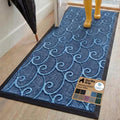 GORILLA GRIP WeatherMAX Door Mat, Indoor Outdoor, 72x24, Blue Ocean Waves by GorillaGrip
