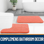 OLANLY Bathroom Runner Rugs 59x20, Extra Soft Absorbent Chenille Bath Rugs - Image 7