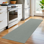 EARTHALL Washable Runner Rug, Non Slip Entryway Runner, 2x6 Ft, Green/Grey - Image 6