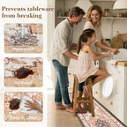 Boho Kitchen Mats for Floor 2PC Anti Fatigue Kitchen Rugs, Orange - Image 5