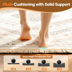 Veken Non Slip Cushioned Rug Pad Gripper, Felt and Silicone Backing, 8 x 10 Ft, 1/2" Thick Carpet Liner Protector Mat for Area Rugs and Hardwood Floors, with Over 99 Pcs Anti-Slip Strips Pattern - Image 6