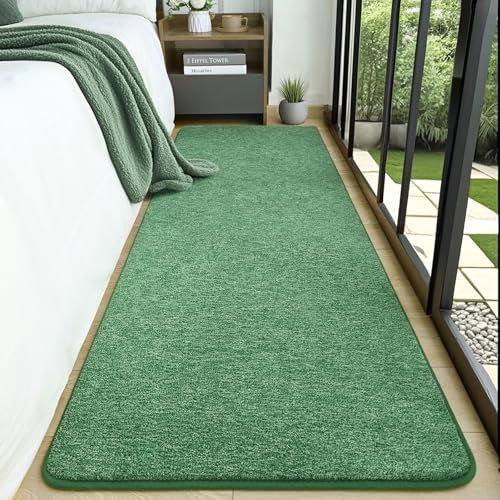 AROGAN 2x6 Runner Rug for Hallway, Long Runner Rugs Non Slip, Matte Green - Image 2
