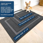 OLANLY Front Door Mat Outside 71x23, All-Season Heavy-Duty Rubber Doormat - Image 2