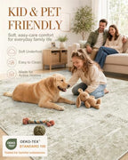 OLANLY 2x4 Washable Accent Rug Non Slip Carpet for Entryway Kitchen Bedside - Image 5