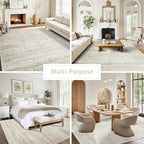 Washable Rugs 9x12 Area Rugs for Living Room,Bedroom,Dining Room Carpet - Image 5