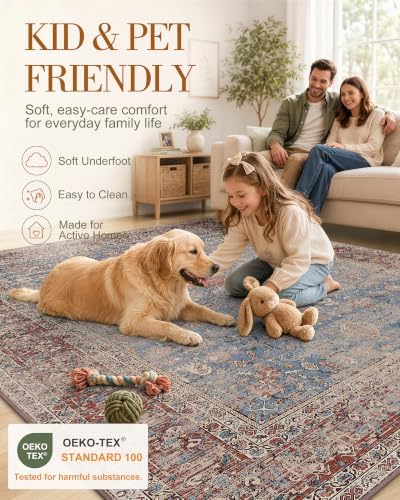 OLANLY 3x5 Washable Accent Rug, Soft Non Slip Carpet for Entryway Bedside - Image 5